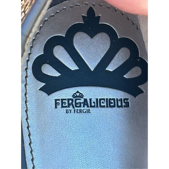 Fergalicious by Fergie Sequined Purple Gray Flats Size 9 1/2 - Picture 4 of 6